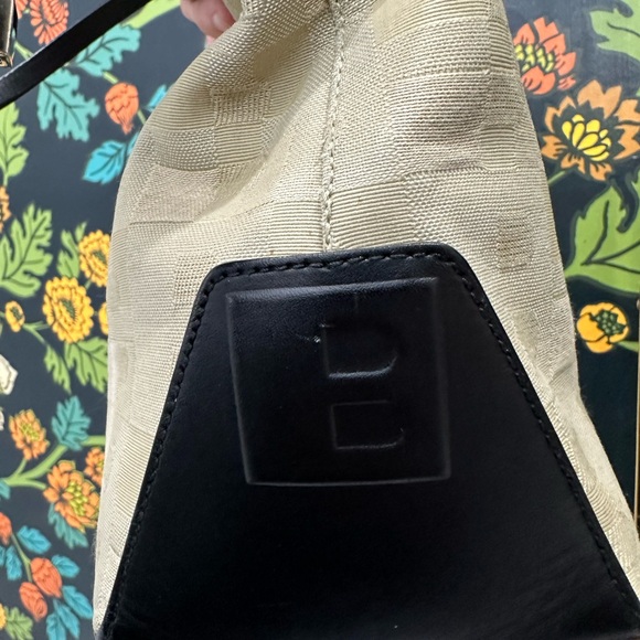 Bally Vintage Jacquard Logo Tote with Leather Trim – Made in Italy - Picture 7 of 15